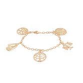 Divergent Inspired Gold 5 Factions Bracelet