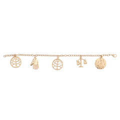 Divergent Inspired Gold 5 Factions Bracelet