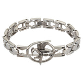Hunger Games Mockingjay bracelet silver jewelry