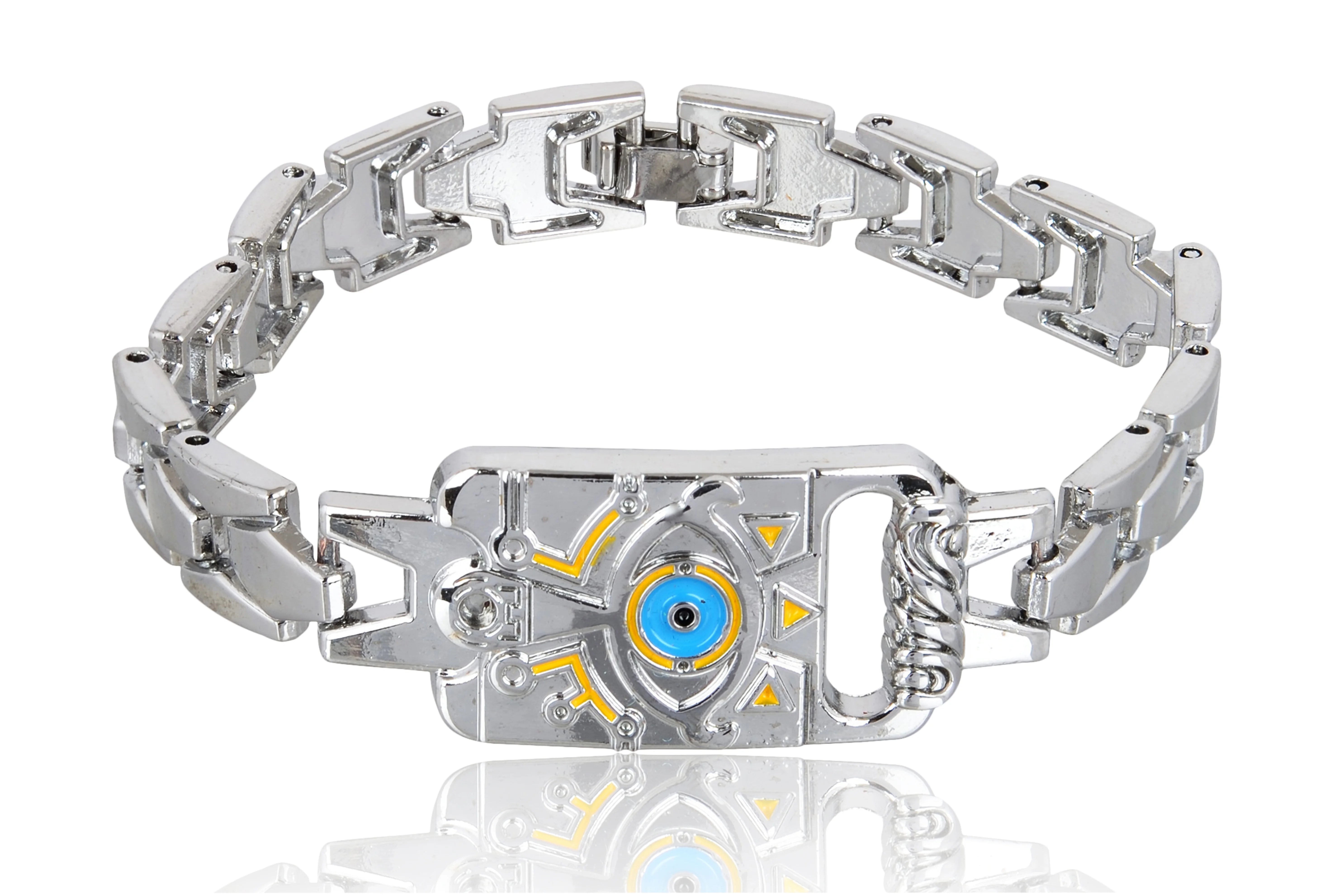 Legend of Zelda inspired men's bracelet with steel finish