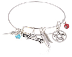 Supernatural inspired adjustable Kada bangle jewelry