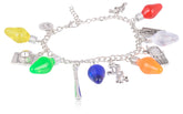 Stranger Things Inspired Multiple Charm with Colourful Bulbs Bracelet