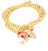 Wonder Woman Inspired Gold Cod Multiple Charm Bracelet