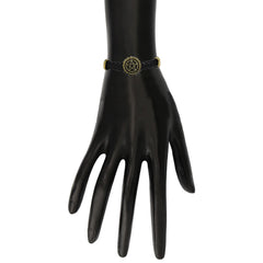 Japanese Anime Inspired Black Mens Leather Bracelet
