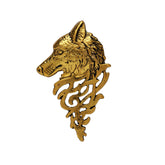 Gold Stark Wolf Brooch for fans