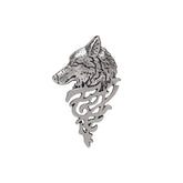 Silver Wolf Brooch for Fans
