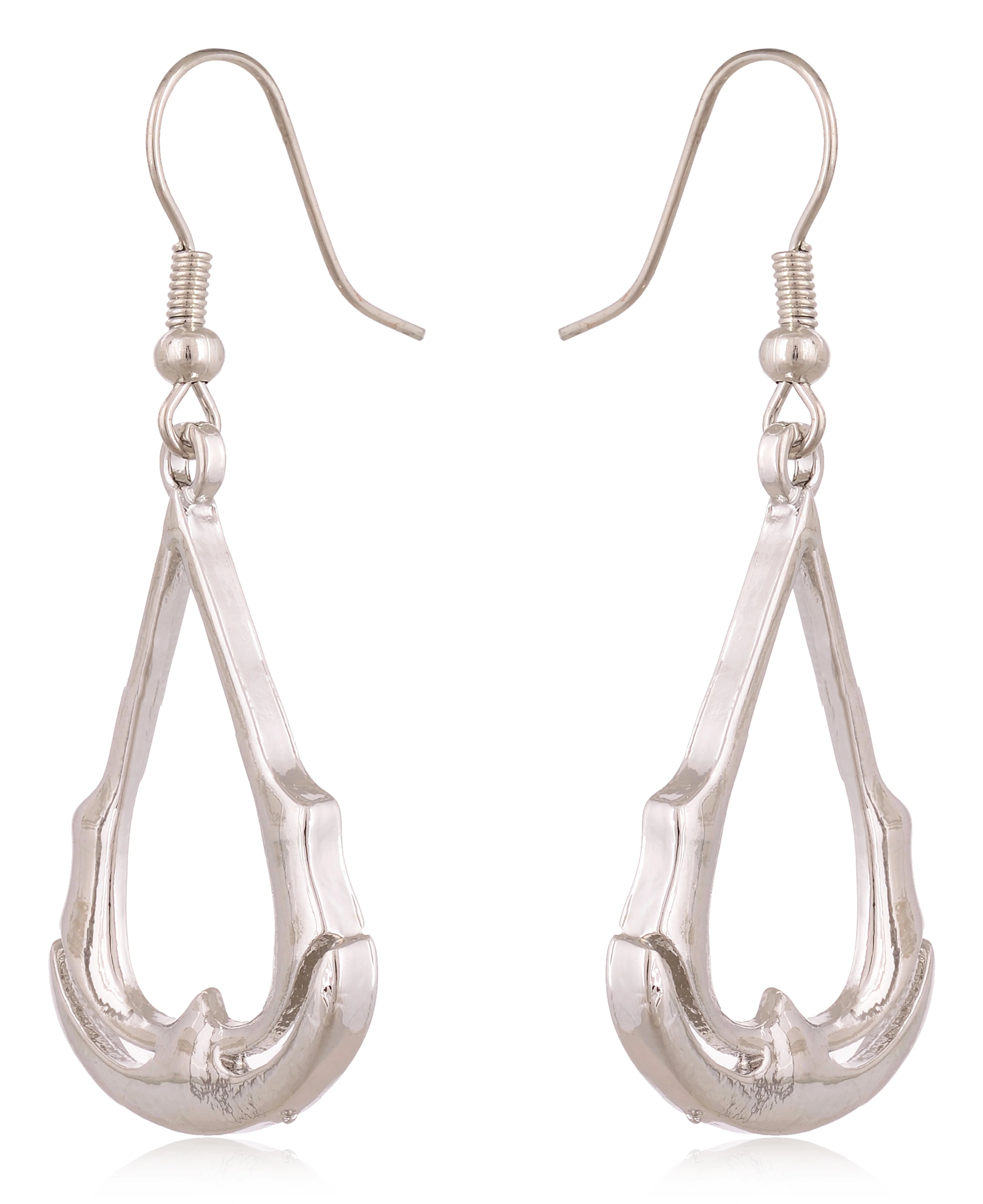 Silver Assassin's Creed earrings for fans