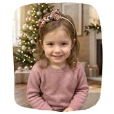 Brown Triple Heart Hairband