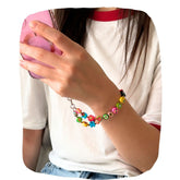 Arendelle Colourful Clay Fimo Beaded Phone Wristlet with Universal Holder | Playful Wrist Strap for Smartphones