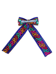 Dholida Pigtail Bow – Ethnic Navratri Hair Accessory for Girls