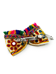 Kesariyo Big Tassel Bow – Dandiya Night Navratri Hair Accessory