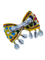 Kesariyo Big Kodi Bow – Handmade Navratri Hair Accessory