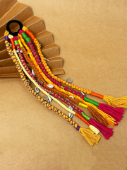 Navratri Hair Tassel Cords - Shades of Brown