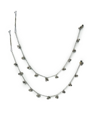 Navratri Silver Ghungroo Ear Chain /Hair Chain