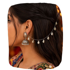 Navratri Kodi/Shells Ear Chain/Hair Chain