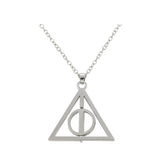 Harry Potter Inspired Silver Rotating Deathly Hallow Pendant