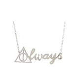 Harry Potter Inspired Silver ALWAYS Pendant