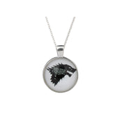 Game of Thrones Inspired Silver Winter is Coming Pendant