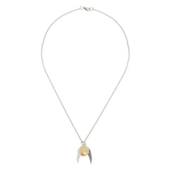 Harry Potter Inspired Golden Snitch with Silver Wings Pendant
