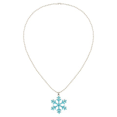 Frozen Inspired Blue Snowflake Pendant