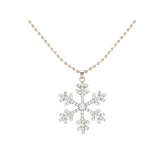 Frozen Inspired White Snowflake Pendant