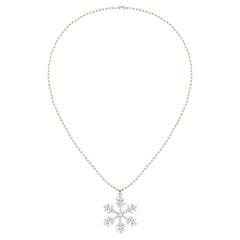 Frozen Inspired White Snowflake Pendant