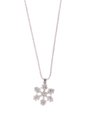 Frozen Inspired White Snowflake Pendant
