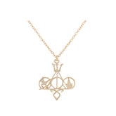 Multiple Fandom Inspired Gold Pendant