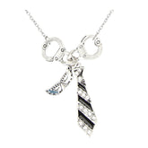 Fifty Shades of Grey Inspired Cuff and Tie Pendant