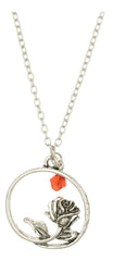 Beauty and The Beast Inspired Rose Pendant