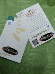 Personalized Raksha Bandhan card set by Arendelle with space for message, included with custom name Rakhi gift for brother.