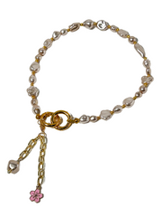 Lumba, Reimagined — Champagne Petal | 4-in-1 Baroque Pearl Lumba Rakhi