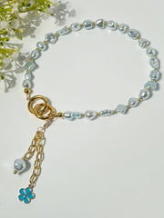 Lumba, Reimagined — Aqua Dream | 4-in-1 Baroque Pearl Lumba Rakhi
