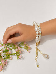Lumba, Reimagined — Pearl Garden | 4-in-1 Baroque Pearl Lumba Rakhi