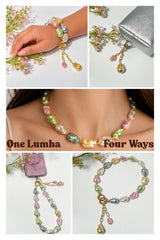 Lumba, Reimagined — Candy Pop | 4-in-1 Baroque Pearl Lumba Rakhi