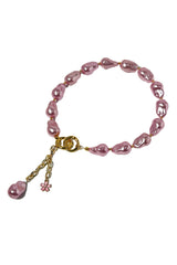Lumba, Reimagined — Petal Pink | 4-in-1 Baroque Pearl Lumba Rakhi