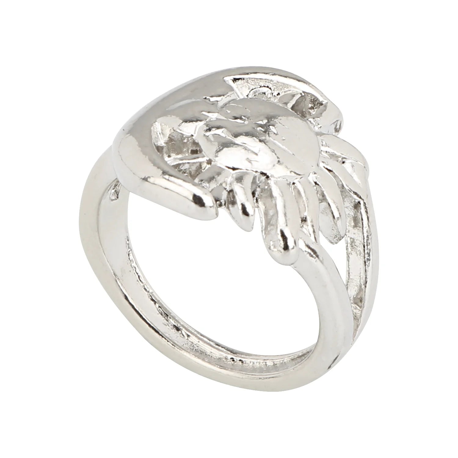 Silver Sun and Moon Ring for Fans