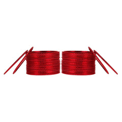 Red Metal Bangles Set 36 Pcs - Elegant Traditional Bangles displayed in two stacks, ideal for weddings, festivals, or daily adornment.