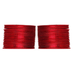 Close-up of Red Metal Bangles Set 36 Pcs - Elegant Traditional Bangles, showcasing shiny texture and uniform design for versatile styling.