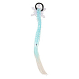 Snowflake Crystal Charm Hair Bow with Ice Blue Hair Extensions [AHA149]