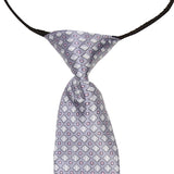 Kids Satin Printed Grey Tie [AKA030]
