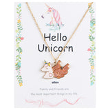 Unicorn with Wings Pendant with a Printed Gift Card and Message for Young Girls [APD051]