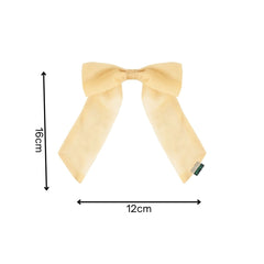 Organza Long Tail Hair Bow - Small