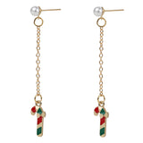 Christmas Special Candy Cane Drop Earrings [ER112]