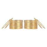 Set of 36 Shinning Metal Bangles in Gold [TBN037]