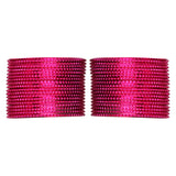 Set of 36 Shinning Metal Bangles in Pink [TBN040]