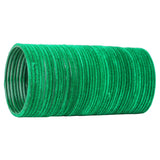 Set of 48 Velvet Bangles in Emerald Green[TBN059]