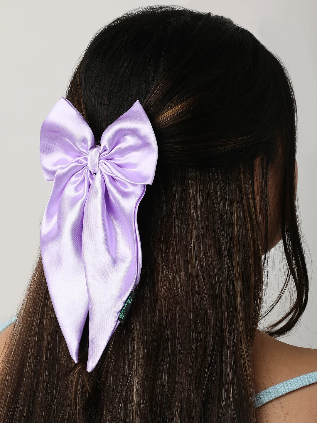Satin Long Tail Bow  | Bow Hairpin clip  | Anti-Hair Breakage Hairclips