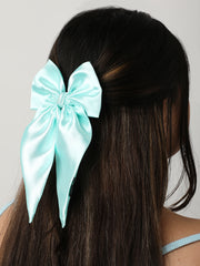 Combo of 3 Satin Long Tail Bow In Pink, Lilac and Mint [ABW001-003]