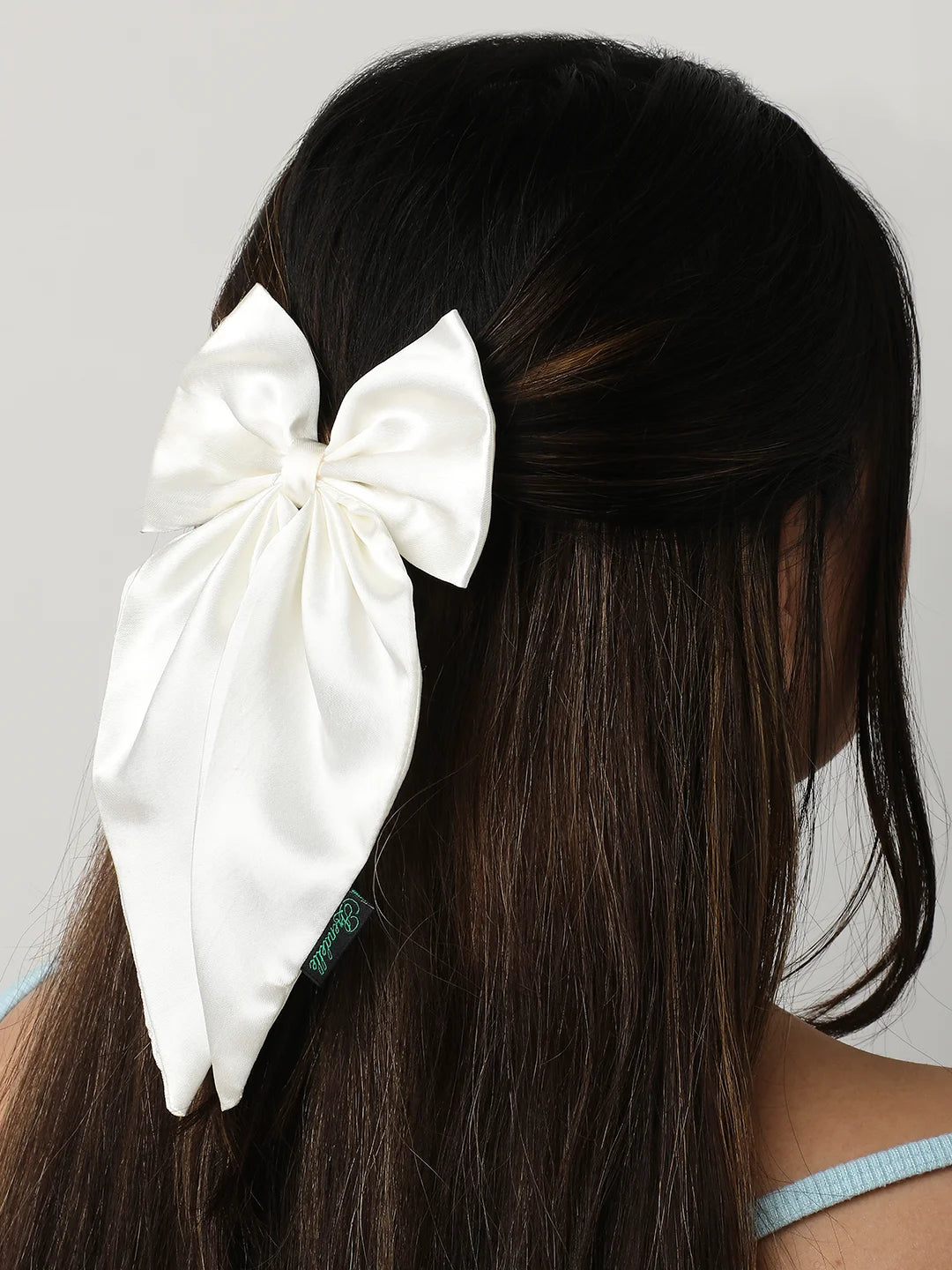 Satin Long Tail Bow  | Bow Hairpin clip  | Anti-Hair Breakage Hairclips